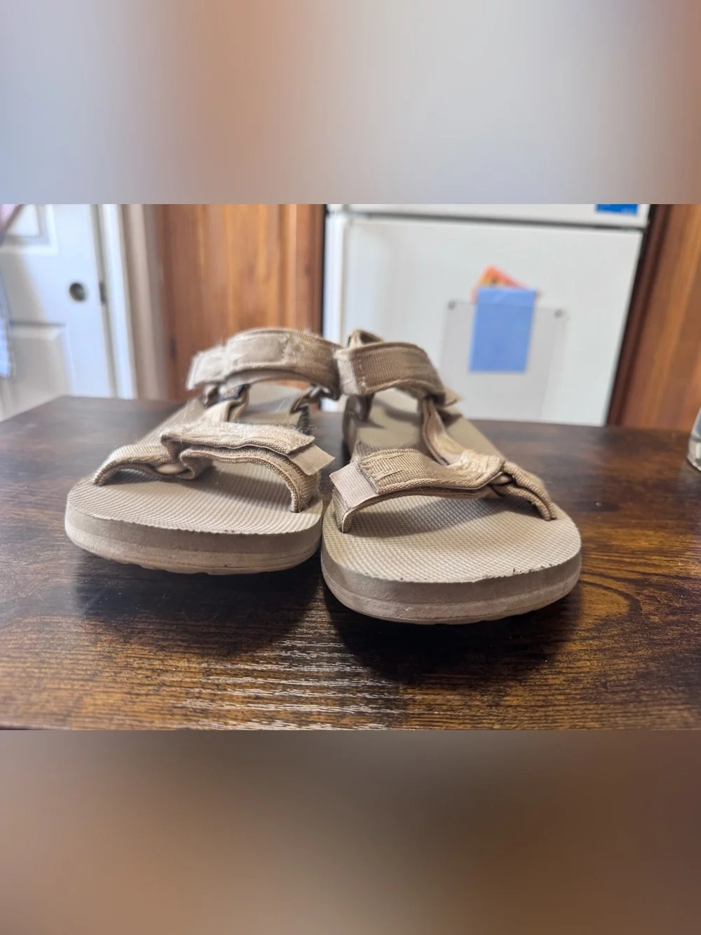 Teva Men’s Original Universal Sport Sandal Neutral Tan Strap Size 10